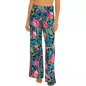 NWT Trina Turk India Garden Swim Bach Pant Cover Up